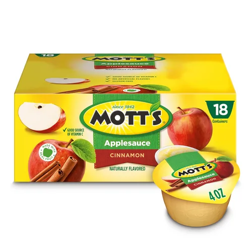 Miniatura 14 de Mott's Puré de manzana, taza de 4 onzas, 18