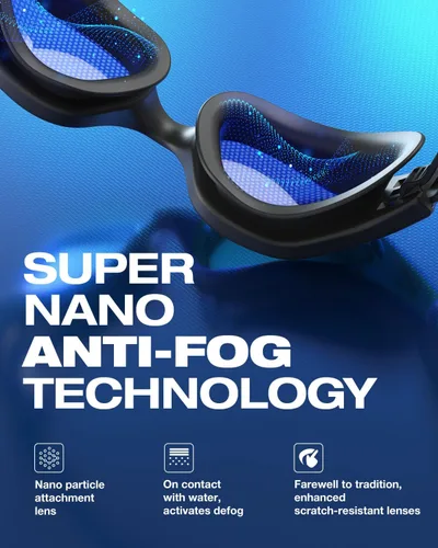 Miniatura 6 de ZIONOR G1 Nava Super Anti-niebla Gafas de natación unisex espejo/lente de humo brillante