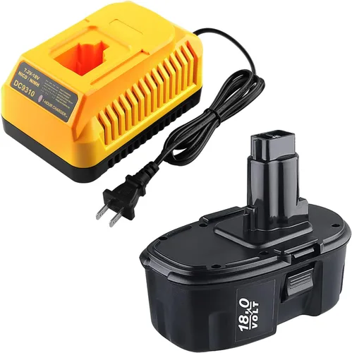 ANTRobut Reemplazo de 18V 4500mAh para Dewalt 18V Batería XRP DC9096 DC9098 DC9099 DW9095 DW9096 DW9098 DE9038 con cargador de batería DC9310 18V