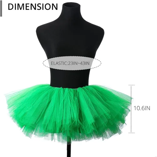 Miniatura 2 de Kakaco Faldas de tutú de tul en capas, tutú de baile, tutú de princesa, disfraz de tutú para mujeres y niñas, 66 Short