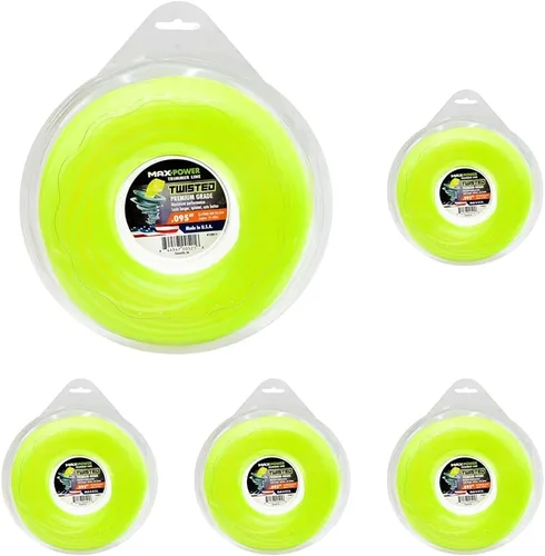 Miniatura 6 de MaxPower 338814 Línea de recortadora torcida prémium de 0.095 pulgadas, longitud de 200 pies Fabricado en Estados Unidos