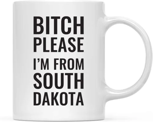 Miniatura 104 de Andaz Press Taza de café de 11 onzas, regalo de broma, Bitch Please I'm from Alabama, paquete de 1, incluye caja de regalo, divertidas ideas