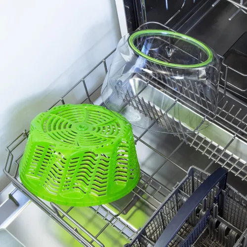 Miniatura 5 de Zyliss Easy Spin 2 - Molinillo de ensalada, gran capacidad de 6 litros, blanco, tecnología única AquaVent™, cable retráctil y sistema de frenos