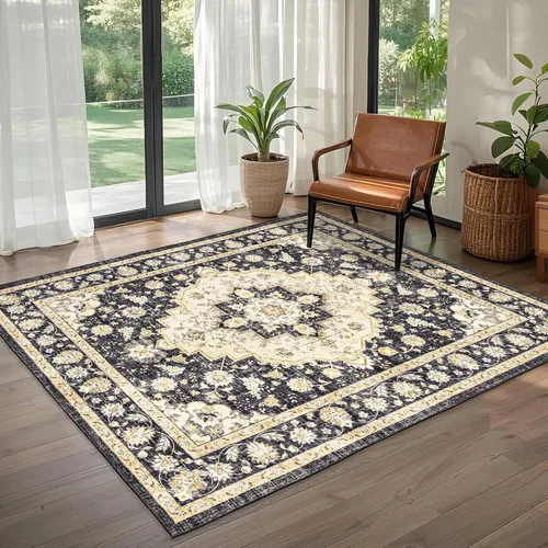 Miniatura 45 de Alfombra de Pasillo Lavable 3x10: Corredores Largos Antideslizantes para Pasillo - Alfombra Ultradelgada para Piso Interior para Cocina Entrada