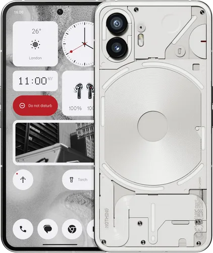 Nothing Phone (2) - 256 GB + 12 GB RAM, Interfaz Glyph, OS 2.0, Cámara Dual de 50 MP, OIS, Pantalla LTPO OLED de 6.7”, Batería de 4700mAh, Blanco