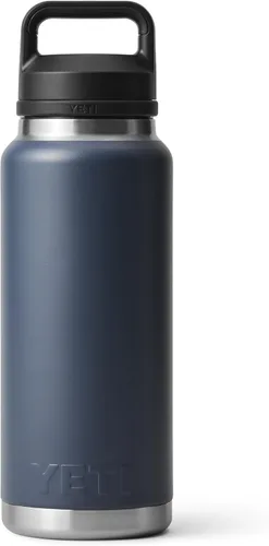 Miniatura 5 de YETI Rambler - Botella de 36 onzas, aislada al vacío, a prueba de fugas, de acero inoxidable con tapón para sorbos Aislamiento al vacío Azul marino