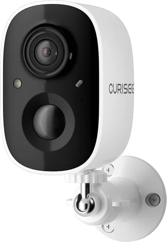 CURISEE Cámara de seguridad para exteriores inalámbrica 2K para seguridad del hogar, cámaras de seguridad inalámbricas para exteriores con batería,