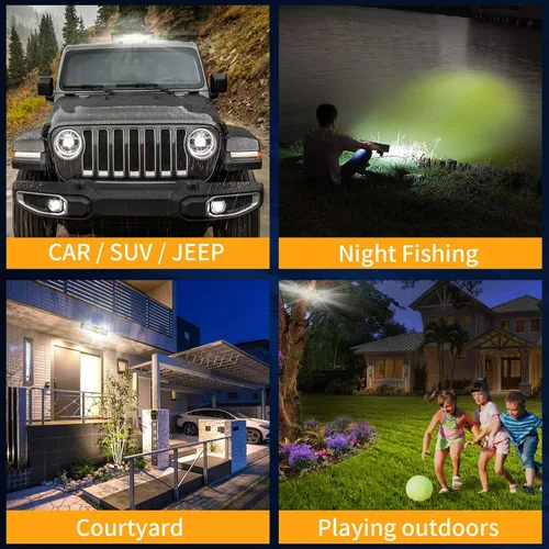 Miniatura 8 de Barra de luz LED de trabajo de 2 x 12 pulgadas para camión, 48 LED, 144 W, 48 000 lúmenes, luces todoterreno súper brillantes, barra de luz
