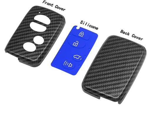 Miniatura 5 de Funda inteligente para llavero compatible con Toyota Avalon Camry Corolla Highlander Prius RAV4 Sequoia VENZA Scion FR-S Subaru BRZ negro
