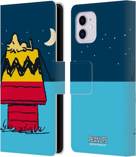 Miniatura 122 de Head Case Designs Funda de piel con licencia oficial de Peanuts Snoopy & Woodstock Balloon Halfs and Laughs para Apple iPhone 7/8/SE 2020 y 2022