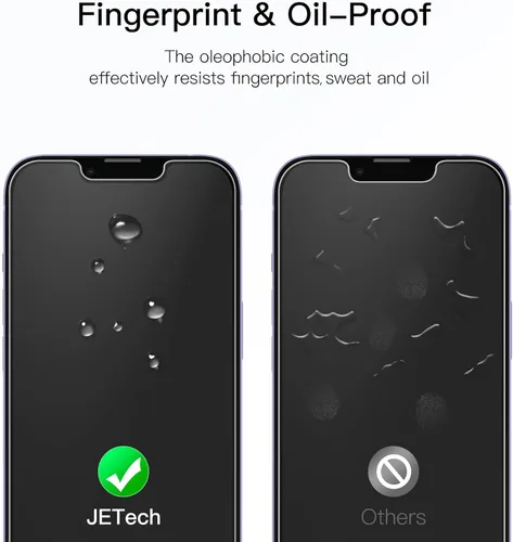 Miniatura 6 de JETech - Protector de pantalla para iPhone 14 Plus de 6.7 pulgadas, película de vidrio templado, 3