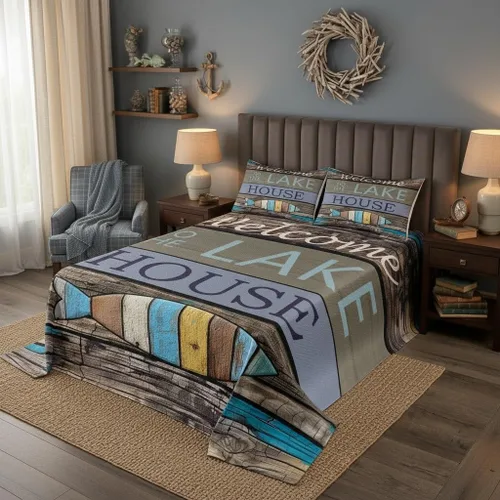 Miniatura 24 de Castle Fairy Shark Kids Bedspread Twin Size,3D Shark Bule Underwater World Coverlet Set,Boys Girls Bedroom Decor,Marine Life Quilted Coverlet,Ocean