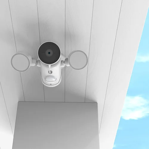 Miniatura 6 de Soporte de alero para Google Nest Cam con reflector - Soporte de cámara de seguridad para reflector al aire libre (blanco)
