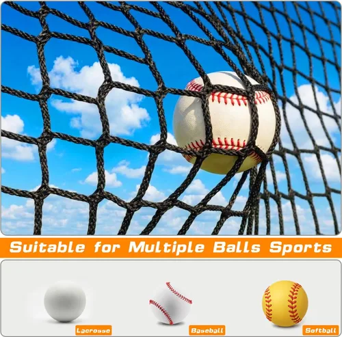Miniatura 3 de Gagalileo Red de bateo de béisbol y sóftbol: reemplazo para la jaula de bateo Beisbol Práctica Patio trasero Jugadores Juveniles Entrenadores