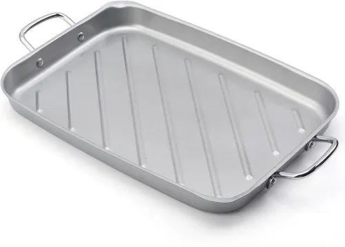 Miniatura 8 de Sartén para parrilla al aire libre – Sartén de parrilla de 11 pulgadas con asas, bandejas de parrilla para asar bandeja de barbacoa