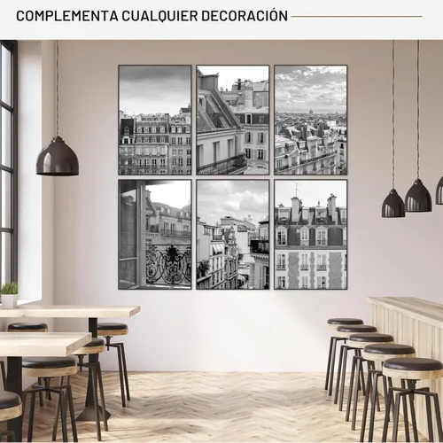 Miniatura 2 de MCS Marco Original para Póster 24x36 pulgadas Negro Ligero Vertical y Horizontal para Colgar en la Pared Marco Grande para Pósters, Impresiones