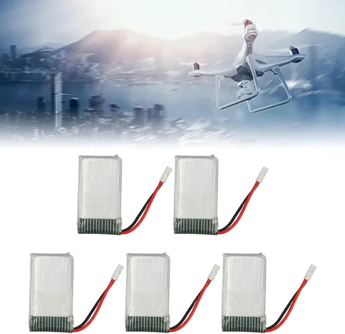 Miniatura 6 de Diyeeni 5 unids 800 mAh RC Drone batería portátil baterías de reserva para SYMA X5C X5C 1 X5 X5SC X5SW M68 K60 con excelente rendimiento