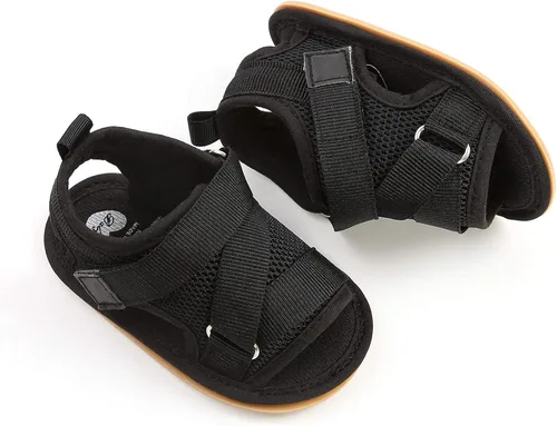 Miniatura 47 de Sandalias de verano para bebés, niñas y niños, unisex, antideslizantes, suela suave, transpirable, para primeros pasos, zapatos de playa al aire