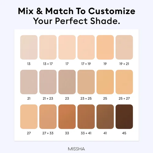 Miniatura 8 de MISSHA M PERFECT COVER SERUM BB CREAM No.21 - Beige claro con subtono frío, BB Cream de Cardi B Pick, tinte para la piel, hidratante tintado
