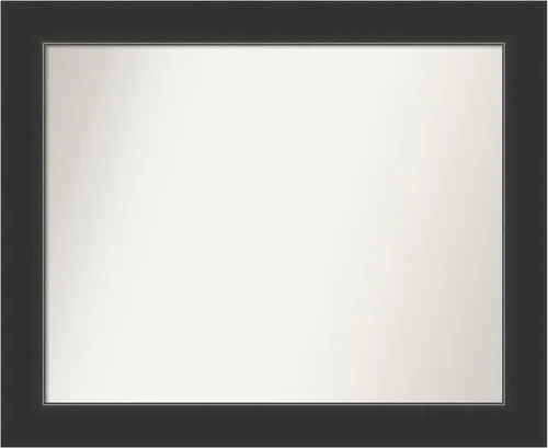 Miniatura 229 de Amanti Art Espejo personalizado, espejo de baño negro Astor, espejo de pared o espejo de tocador de baño sobre el fregadero (25 x 25 pulgadas)