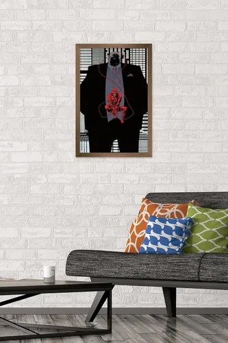 Miniatura 2 de Trends International Marvel Comics Daredevil - Póster de pared Kingpin Shadow, 22.4 pulgadas de largo x 14.7 pulgadas, versión enmarcada en bronce