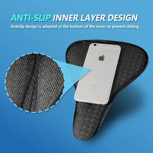 Miniatura 5 de YLG Funda de asiento de bicicleta, espuma viscoelástica y gel para asiento de bicicleta para hombres y mujeres, cómoda funda de asiento de bicicleta
