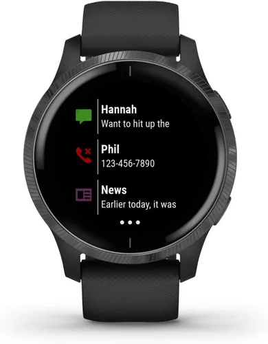 Miniatura 2 de Garmin 010-02173-11 Venu, GPS SmartWatch con pantalla táctil brillante, presenta música, monitoreo de energía corporal, entrenamientos animados