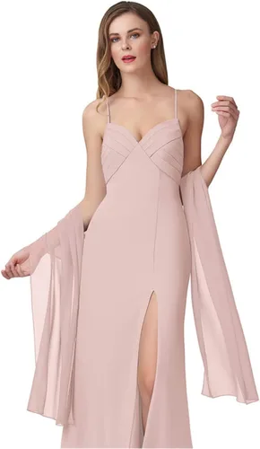 Miniatura 17 de Chales de gasa para mujer, bufandas para dama de honor, boda, noche, graduación, fiesta, ocasiones especiales, vestidos de 90 x 20 pulgadas