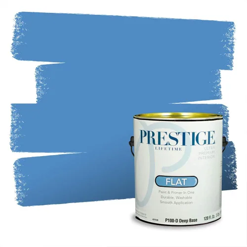 Miniatura 1397 de Pintura Exterior + imprimación PRESTIGE, todo-en-uno, 1 galón, acabado mate, color comparable al Valspar* Royal Gray* VS151-Gris real