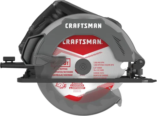 Miniatura 2 de CRAFTSMAN Sierra circular, 7-1/4 pulgadas, 13 amperios, con cable (CMES500)
