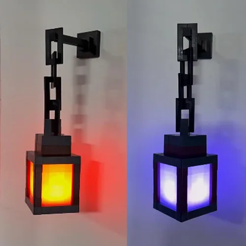 Miniatura 8 de Linterna Pixelada de Noche, Regalo de Navidad 2026, LED de 16 Colores, Linterna Colgante Cambiante de Minecraft - Luces de Noche Recargables