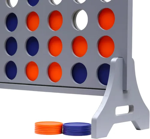Miniatura 2 de Tailgating Pros Cuatro Gigante Gris Premium en una Fila con Estuche de Transporte - Juego de Patio Exterior Jumbo de Gran Tamaño - Conecta Múltiples