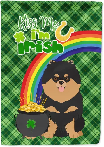 Miniatura 11 de Caroline's Treasures WDK4731GF - Bandera decorativa para jardín del día de San Patricio, color negro y tostado, Airedale Terrier, para jardín