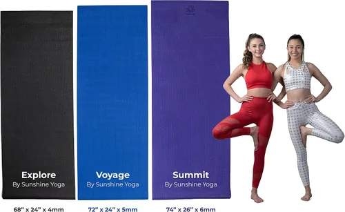 Miniatura 7 de Voyage - Tapete de yoga a granel, paquete de 10, 72 x 24 pulgadas, esterillas de yoga profesionales para estudio y gimnasio, 0.197 in de grosor