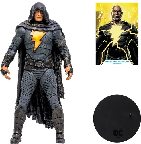 Miniatura 7 de McFarlane Toys DC Black ADAM Movie 7IN Figuras - ADAM negro con capa