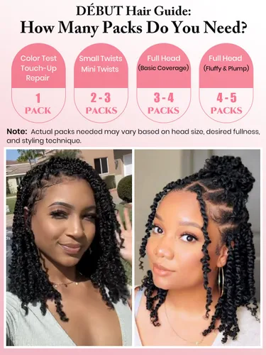 Miniatura 5 de Extensiones de cabello 100% humano afro a granel 100% humano, 3 paquetes de 5.29 oz de cabello rizado afro apretado a granel para hacer/reparar