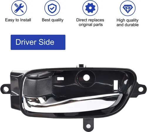 Miniatura 2 de Manija de puerta interior del lado del conductor delantera izquierda con kit de reparación para Nissan Altima Pathfinder 2013-2017, Nissan Titan