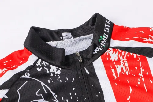 Miniatura 172 de Nuevo Pro cremallera completa hombres ciclismo Jersey manga corta Riding Shirt USA
