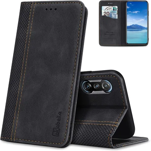 Miniatura 16 de AKABEILA Compatible con Xiaomi Redmi K40 Gaming Wallet Case, PU Leather Kickstand Card Slots Case para Xiaomi Poco F3 GT Cierre Magnético Cubierta