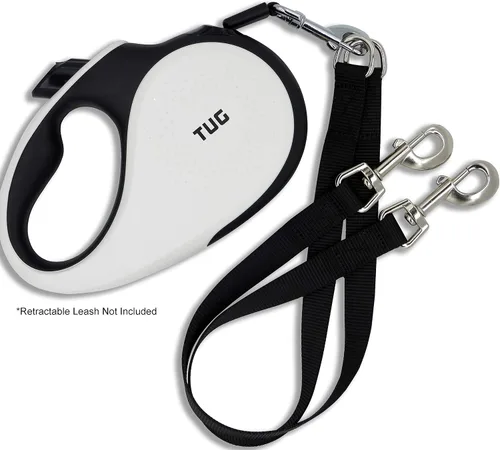 Miniatura 2 de Extensión antimasticable para correas retráctiles (paquete de 2); también se puede utilizar como un accesorio de correa doble para perro/divisor