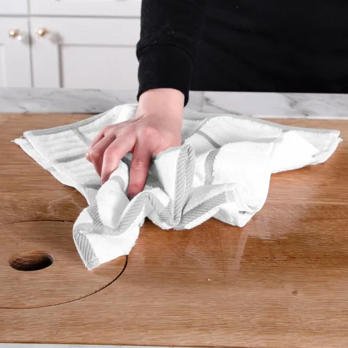 Miniatura 4 de All-Clad Toalla de cocina a cuadros: altamente absorbente, súper suave de larga duración, 100% algodón, paño de cocina de 17 x 30 pulgadas