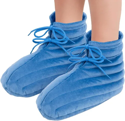 Botines para microondas para pies fríos, calentador de pies calentado por microondas para fascitis plantar, artritis y alivio del dolor de Aquiles,