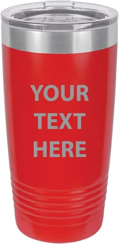 Miniatura 9 de Taza de café personalizable con texto personalizable y grabado láser de 20 onzas Azul