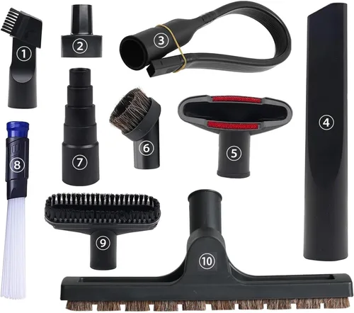 10 accesorios universales de vacío para accesorios de aspiradora de tienda, adaptador de manguera de 2 1/2 a 1 1/4 pulgadas para aspiradora de