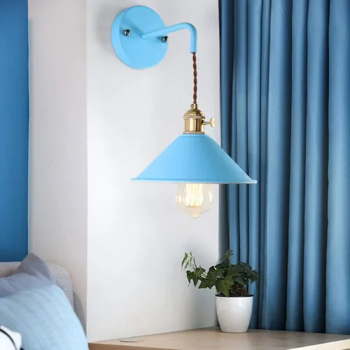 Miniatura 3 de Mengjay -Apliques de pared vintage, lámpara de pared industrial Edison E26, iluminación de pared retro para interiores, lámparas de pared LED