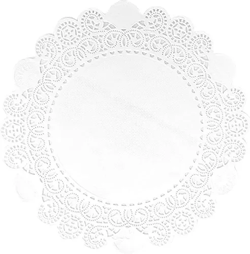 Miniatura 51 de 250 piezas de papel redondo de encaje de 3.5 pulgadas de alta calidad, sin polvo, corte limpio, diseño simple: fiesta/regalo/para tartas/decoración