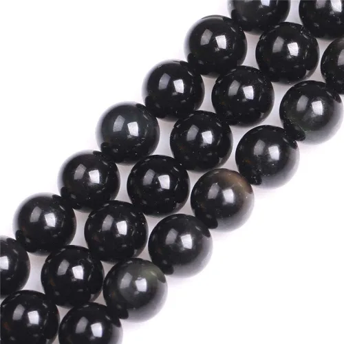 Miniatura 61 de Cuentas redondas naturales semipreciosas de piedra suelta para hacer joyas, brazaletes, collares Cuarzo rosa