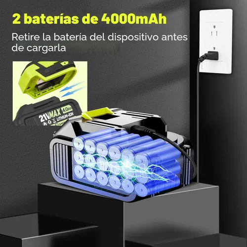 Miniatura 6 de Sakerplus Limpiador de polvo portátil, soplador de hojas inalámbrico, soplador de mano, sopladores de mano para el cuidado del césped, limpieza