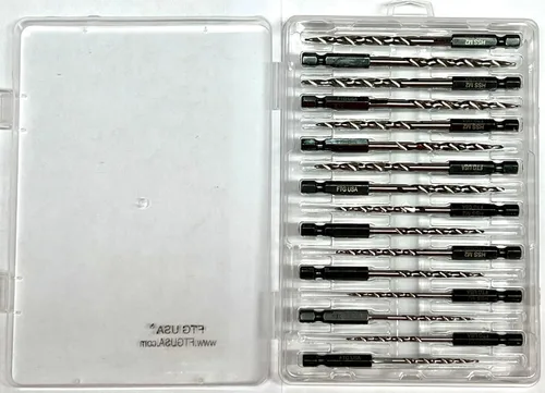 Miniatura 9 de FTG USA Juego de brocas avellanadoras cónicas – 16 piezas de repuesto para brocas avellanadoras #4 (7/64 pulgadas), #6 (9/64 pulgadas), #8