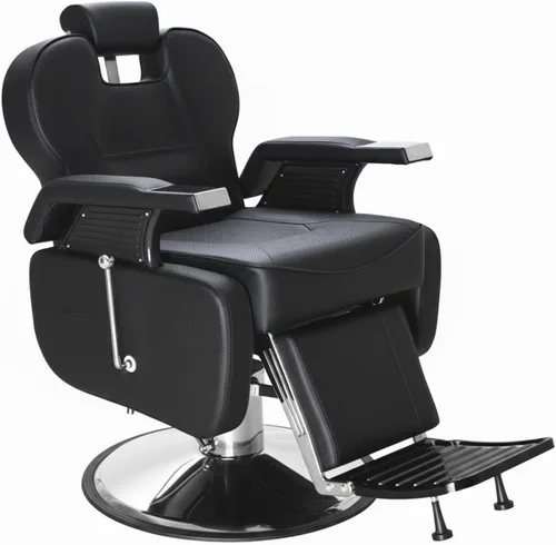 Miniatura 10 de Silla de peluquería resistente para peluquería 360° Swivel 135° Recline 550 LBS Adjustable Headrest Hydraulic Pu Leather Ideal for